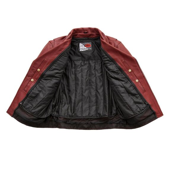 Fillmore Men's Motorcycle Leather Jacket - Picture 4 of 7